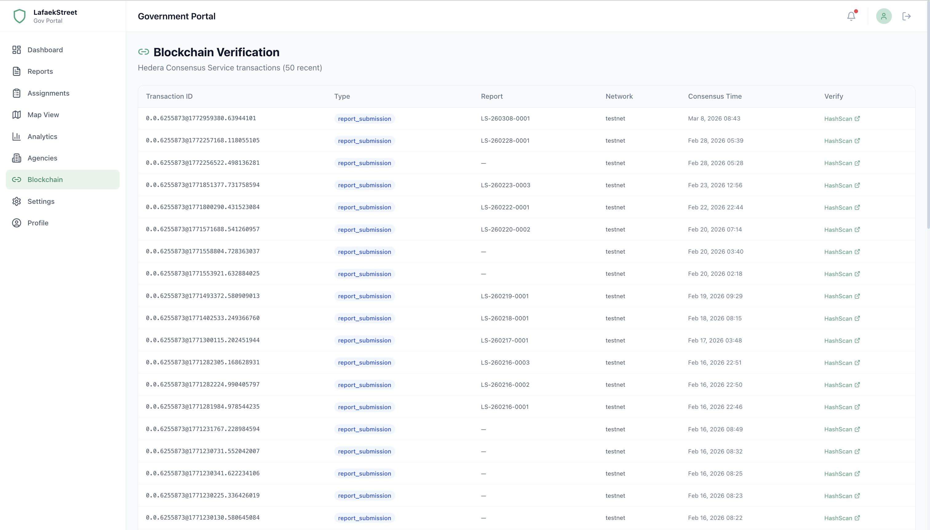 Blockchain Verification