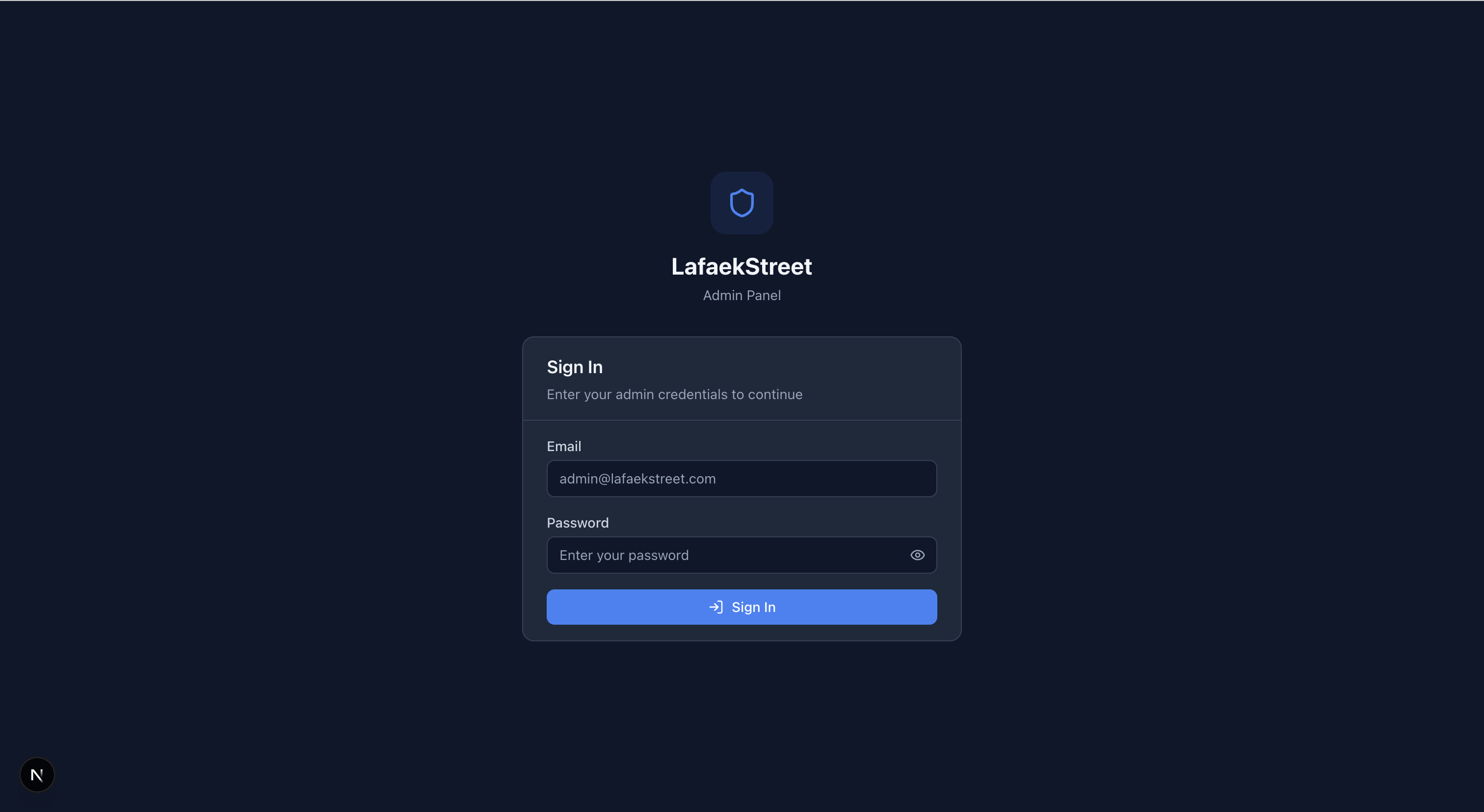 Login Page